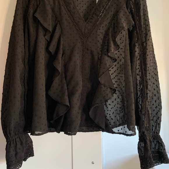 Zara black blouse - Picture 2 of 3